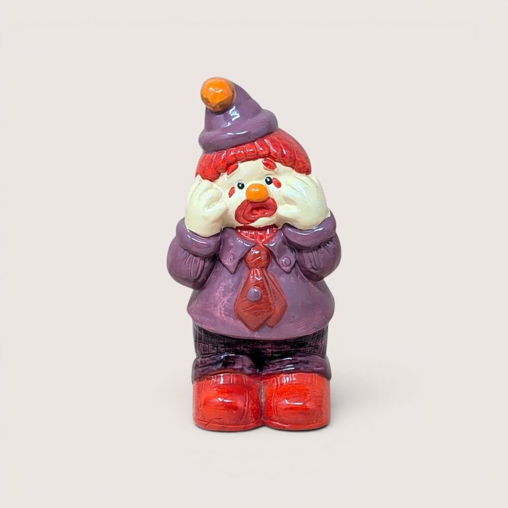 1989 Artmark Crying Clown Hobo Style Ceramic Figurine